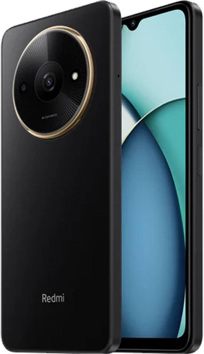 Xiaomi Redmi A3X smartphone with circular camera module and large display.