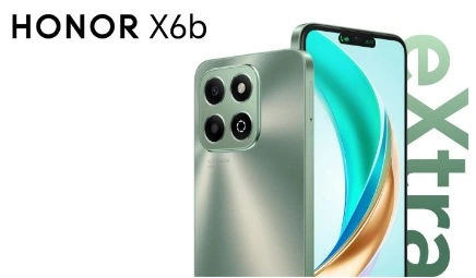 HONOR X6b smartphone in Forest Green color