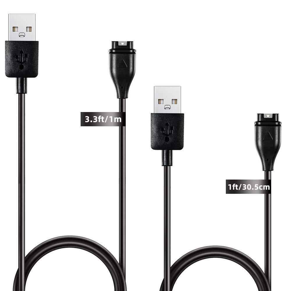 cosoos 2 pack charging cables for garmin charger cable 1m