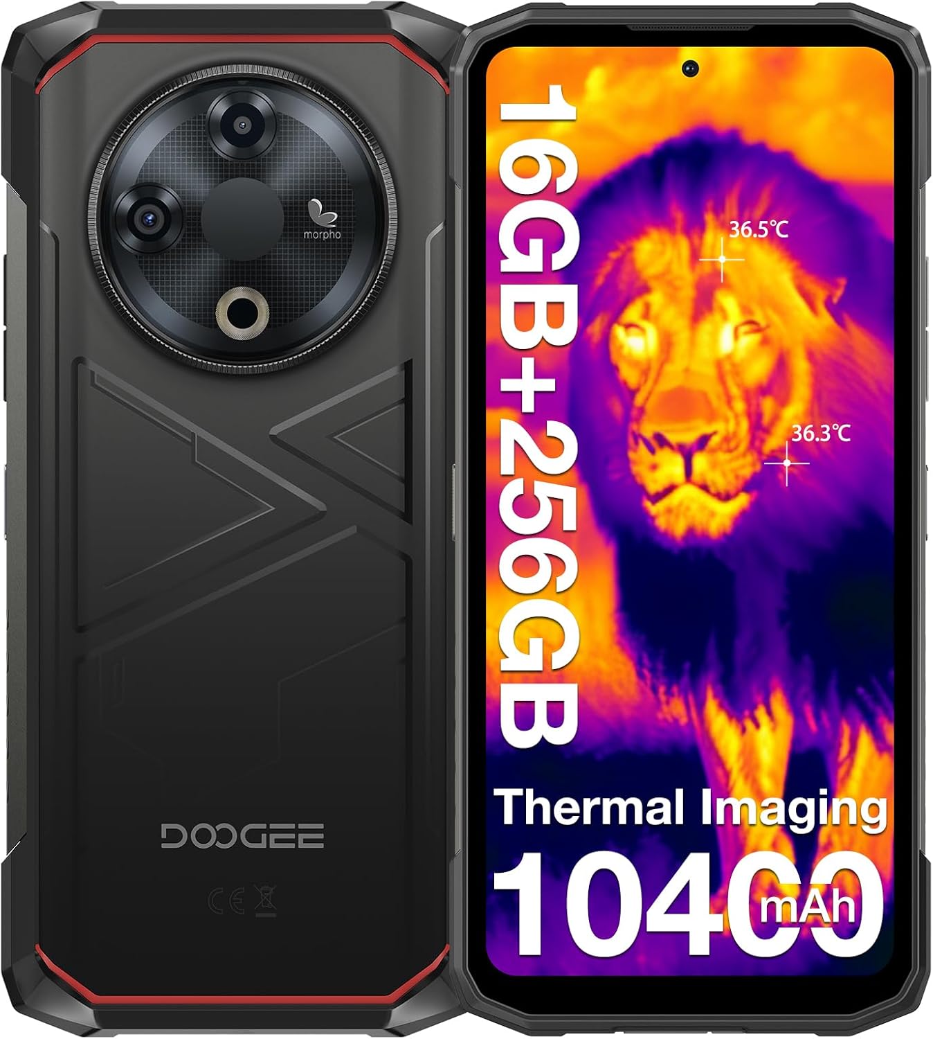 doogee fire 6 rugged smartphone thermal imaging camera