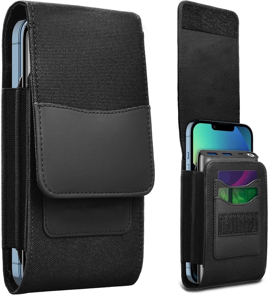 dual cell phone holster belt phone pouch for men