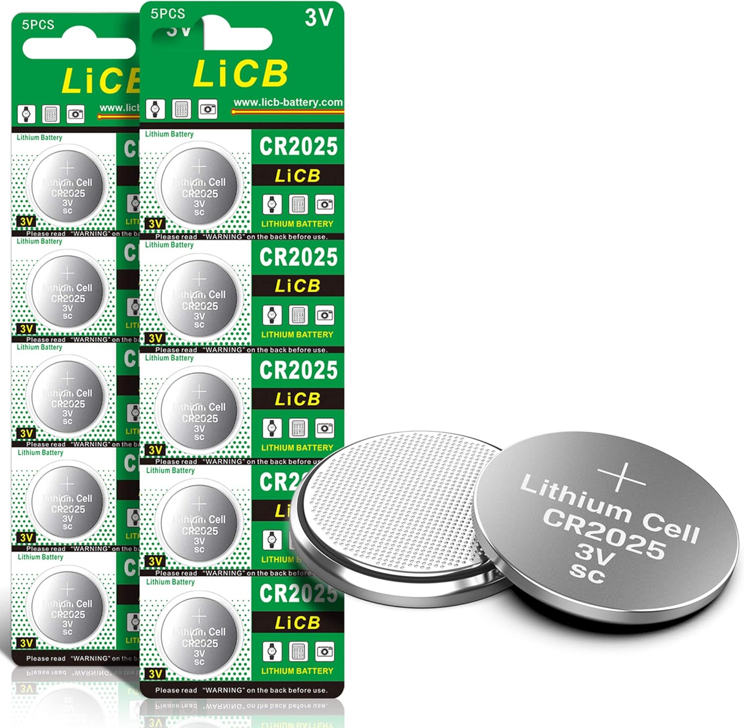 licb cr2025 3v lithium battery10 pack